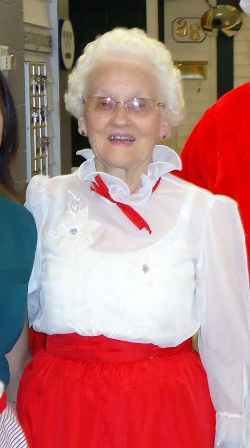 Jean McEachern volunteering as Mrs. Claus