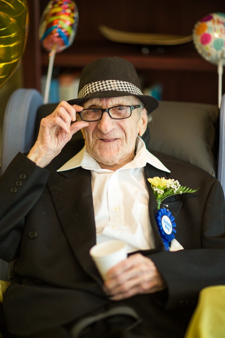 Roy Thompson celebrates his 100th birthday